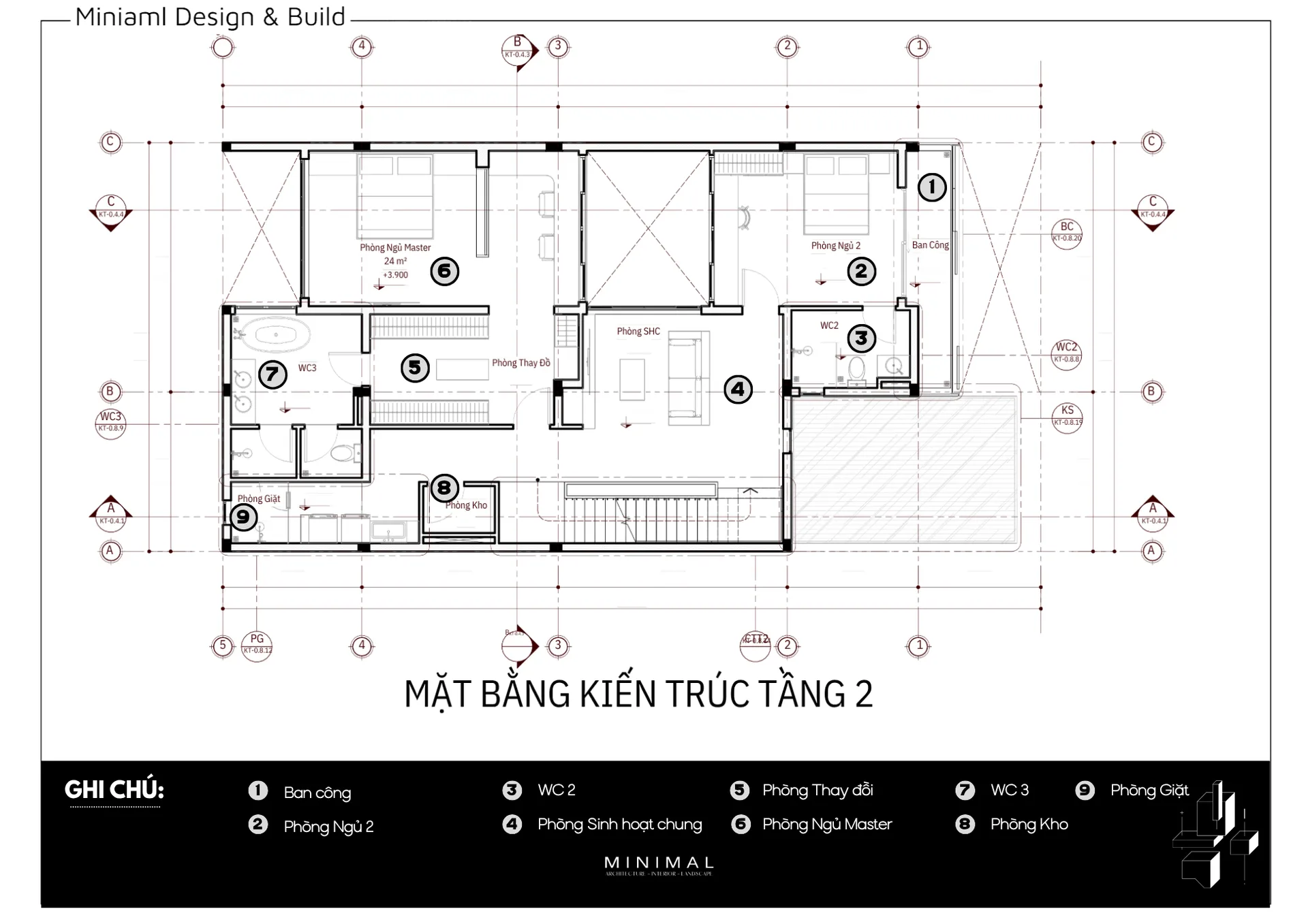 Bo tri mat bang biet thu 3 tang phong cach toi gian2